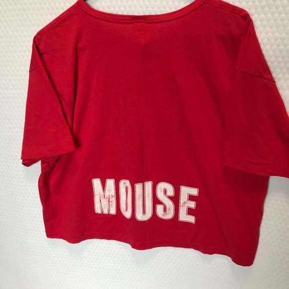 DISNEY ,MICKEY MOUSE CROP SHIRT SZ LARGE MADE INUSA NW - Picture 4 of 5